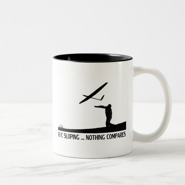 Café Em Dois Tons Caneca da inclinação de R/C (Direita)