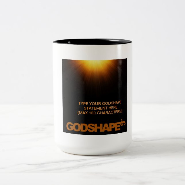 Café Em Dois Tons CANECA da indicação de GodShape - SUNBURST (Centro)