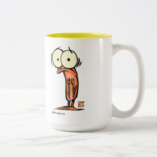 Café Em Dois Tons Caneca da larva de Lil - 15 onças