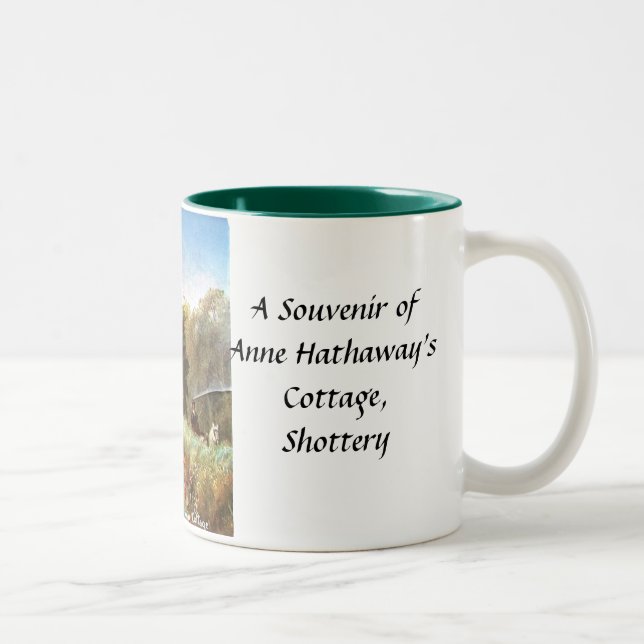 Café Em Dois Tons Caneca da lembrança da casa de campo de Anne (Direita)
