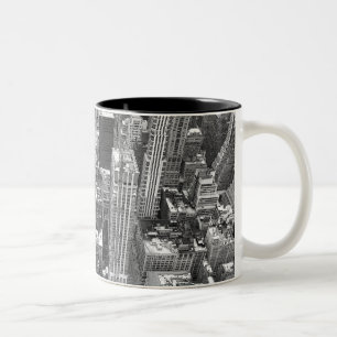 Café Em Dois Tons Caneca da lembrança de New York da arquitectura d