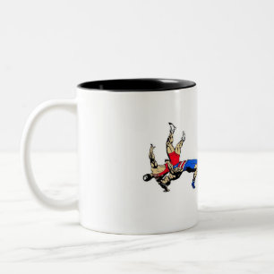Café Em Dois Tons Caneca da luta ao pai de seu lutador favorito