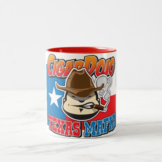 Café Em Dois Tons Caneca da máfia de Texas (Centro)