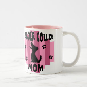 Café Em Dois Tons Caneca da mamã de border collie
