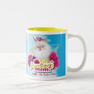 Café Em Dois Tons Caneca da mamã de Purrfect