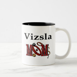 Café Em Dois Tons Caneca da mamã de Vizsla