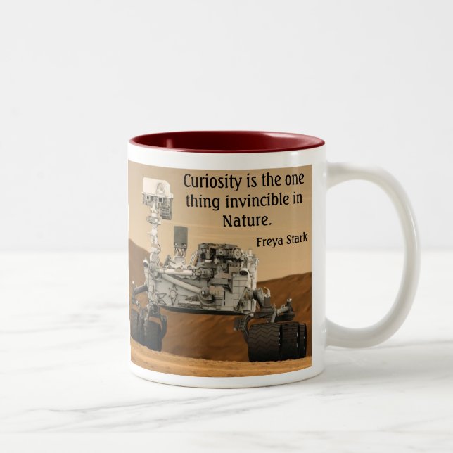 Café Em Dois Tons Caneca da NASA de Marte Rover da curiosidade (Direita)