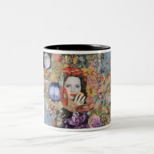 Café Em Dois Tons Caneca da noite de plenos Verões