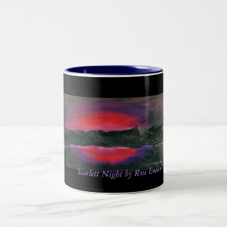 Café Em Dois Tons Caneca da noite de Scarlett
