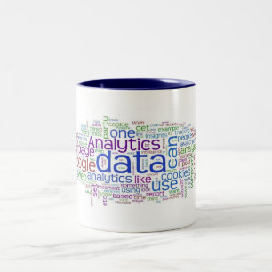 Café Em Dois Tons Caneca da nuvem do Tag de Avinash