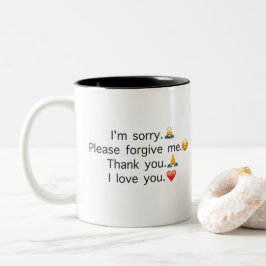 Café Em Dois Tons Caneca da oração do oponopono de Ho