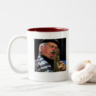 Café Em Dois Tons Caneca da orquestra da loucura do alto do Cole de