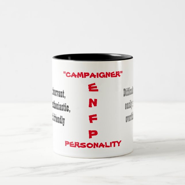 Café Em Dois Tons Caneca da personalidade de ENFP (Centro)