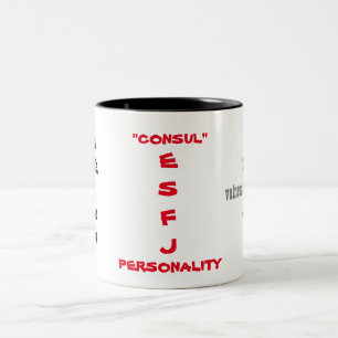 Café Em Dois Tons Caneca da personalidade de ESFJ
