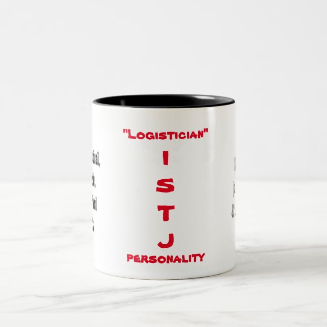 Café Em Dois Tons Caneca da personalidade de ISTJ (Centro)