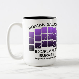 Café Em Dois Tons Caneca da Pesquisa de Exoplanetas Galácticos Roman