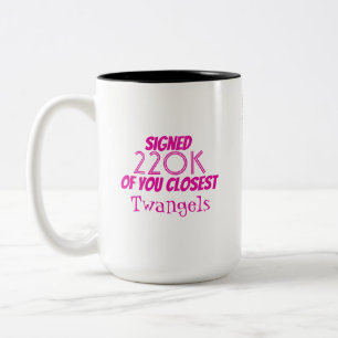 Café Em Dois Tons Caneca da petição da caixa de P.O. de Angie