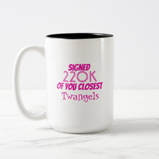 Café Em Dois Tons Caneca da petição da caixa de P.O. de Angie