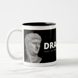 Café Em Dois Tons Caneca da rainha do drama de Nero