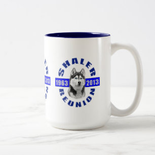 Café Em Dois Tons Caneca da reunião 1963-2013 de Shaler
