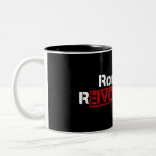 Café Em Dois Tons Caneca da revolução de Ron Paul