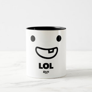 Café Em Dois Tons Caneca da sala LOL de Momo