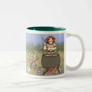 Café Em Dois Tons Caneca da sidra de maçã de Autumnside