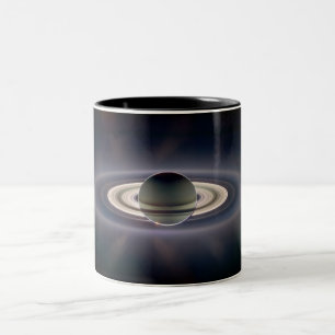 Café Em Dois Tons Caneca da sombra de Saturn