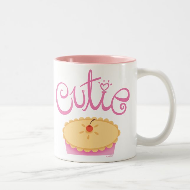 Café Em Dois Tons CANECA da torta de Cutie (Direita)