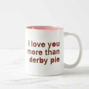 Café Em Dois Tons Caneca da torta de Derby
