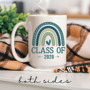 Café Em Dois Tons Caneca da Turma de 2026, Presente de Graduação Per