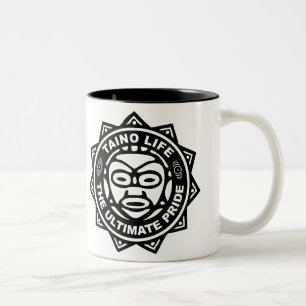 Café Em Dois Tons Caneca da vida de Taino