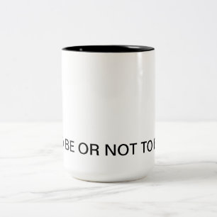 Café Em Dois Tons Caneca das citações de Shakespeare - Hamlet