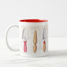 Café Em Dois Tons Caneca das ferramentas de jardim