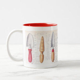 Café Em Dois Tons Caneca das ferramentas de jardim