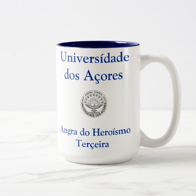 Café Em Dois Tons Caneca das ilhas de Açores (Direita)