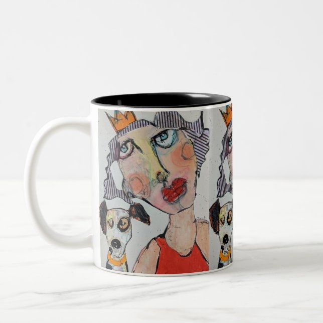 Café Em Dois Tons Caneca de 11oz Unspoken Bond  (Esquerda)