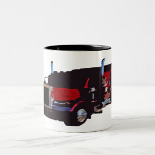 Café Em Dois Tons caneca de 18 veículos com rodas