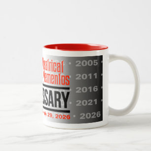 Café Em Dois Tons Caneca de 25º Aniversário da THEME