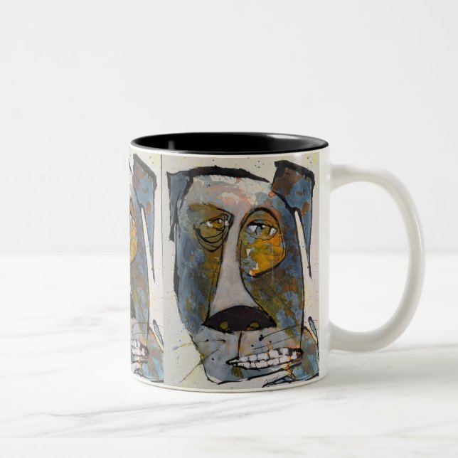 Café Em Dois Tons Caneca de 330ml Totalmente Protegida (Direita)