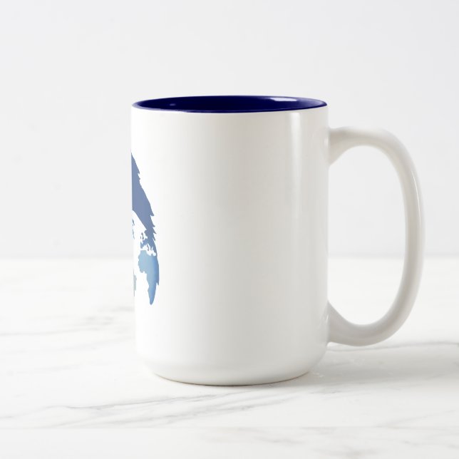 Café Em Dois Tons caneca de 425 ml com duas cores (Direita)