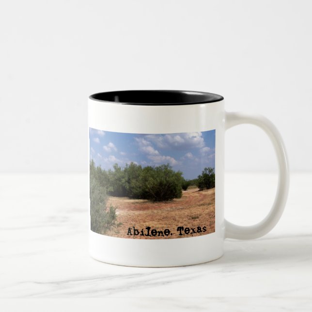 Café Em Dois Tons Caneca de Abilene, Texas (Direita)