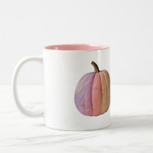 Café Em Dois Tons Caneca de Abóbora com Onda Pastel Ombre