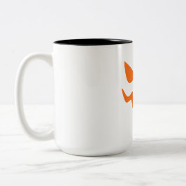 Café Em Dois Tons Caneca de Abóbora de Halloween – Laranja Fofo e Fe