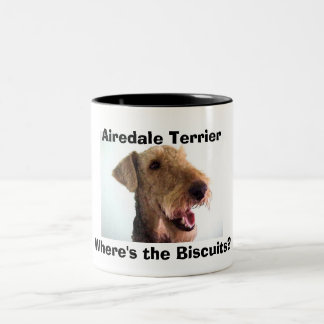 Café Em Dois Tons Caneca de Airedale Terrier