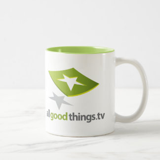 Café Em Dois Tons Caneca de AllGoodThings.TV