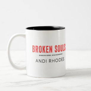 Café Em Dois Tons Caneca de Almas Quebradas