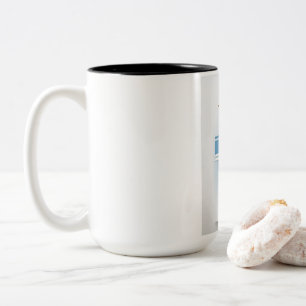 Café Em Dois Tons Caneca de Amante de Futebol – Design de Futebol El