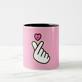 Café Em Dois Tons Caneca de amor de pop