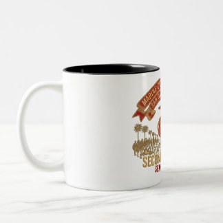 Café Em Dois Tons Caneca de Aniversário de 250 anos do Corpo de Fuzi